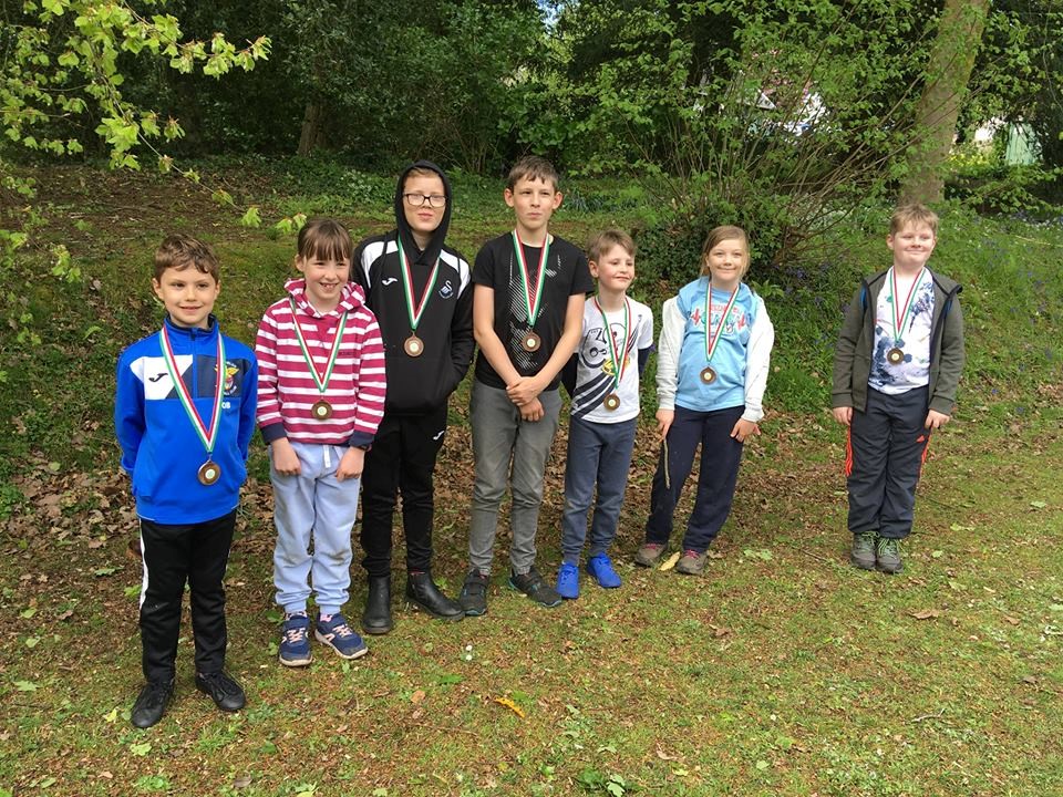 New Juniors having completed their first Yellow course with
SI timing