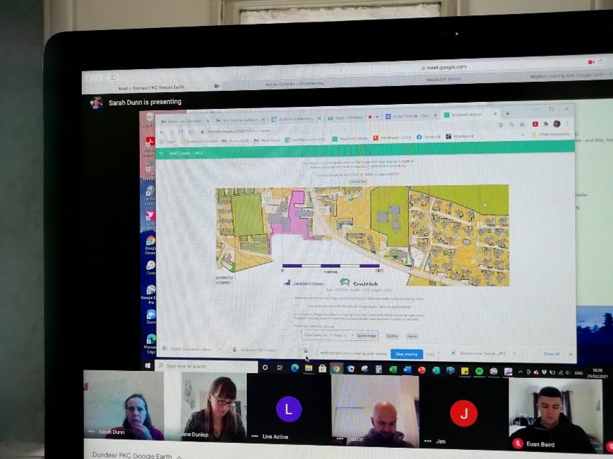 Dundee MapRun training for Active
Schools