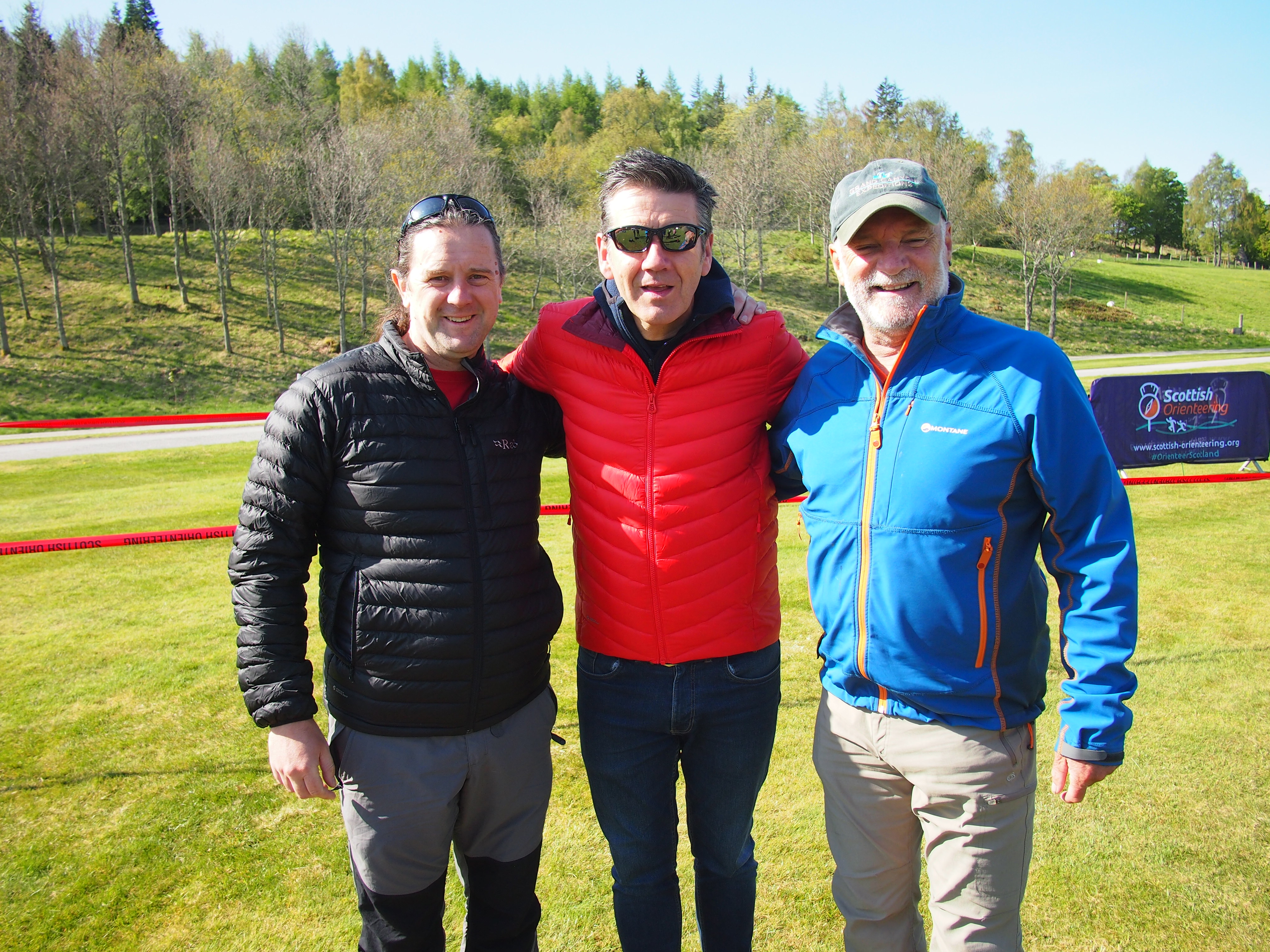 

Dougie Vipond in centre with Paul McGreal (left) and Cameron
McNeish (right).  

