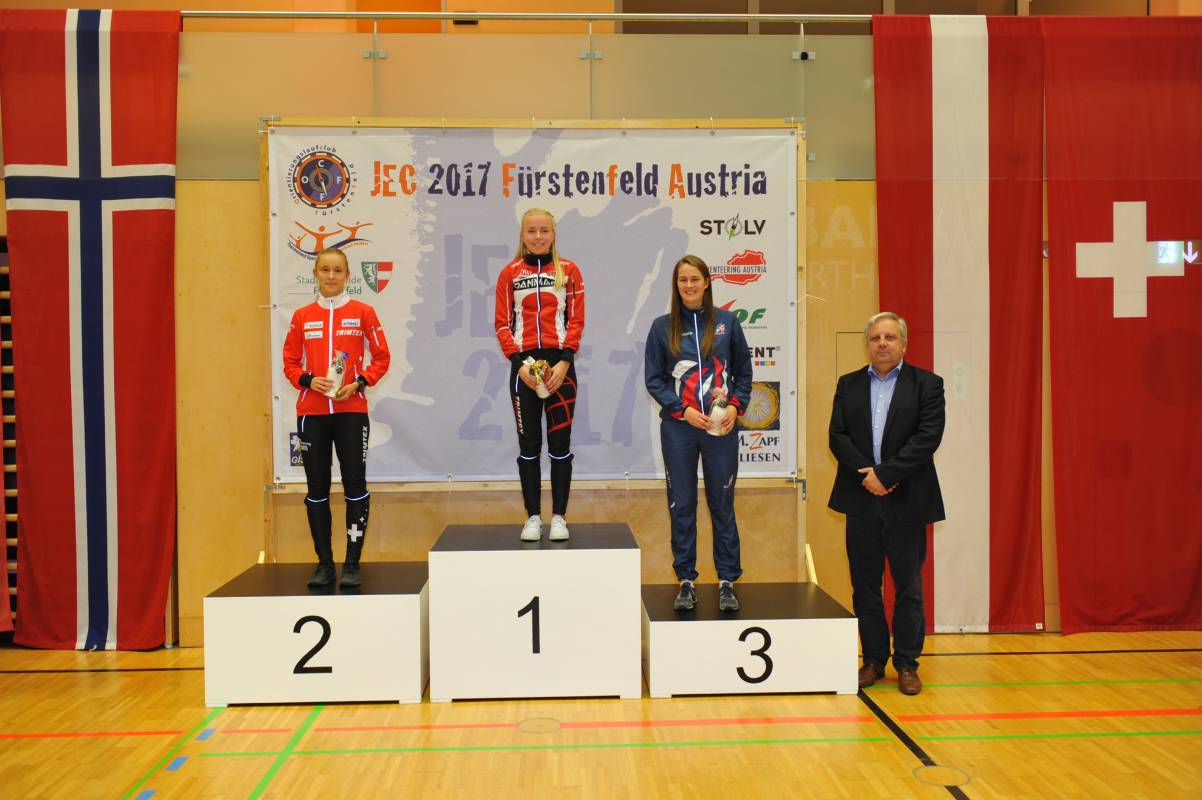 Grace on the podium.