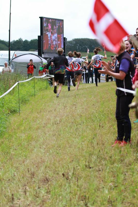 Great Britain win GOLD!  Photo credit: IOF / JWOC 2019