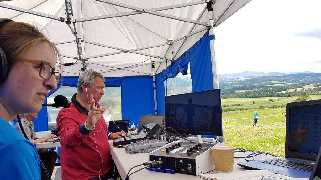 The video crew were kept busy filming for the live stream