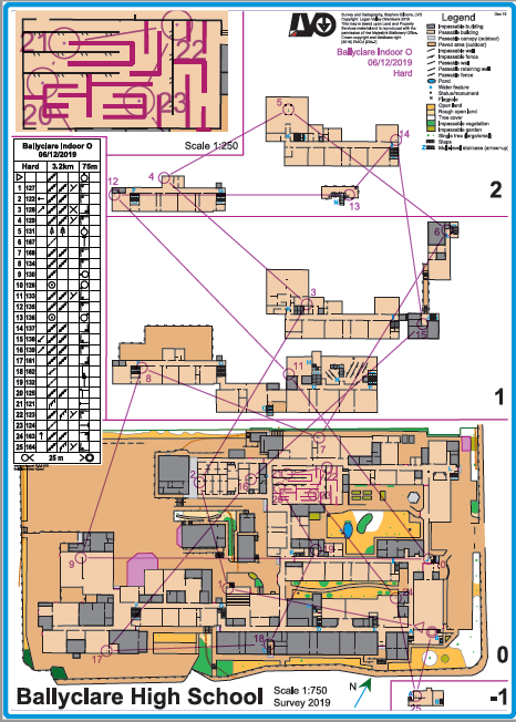 Ballyclare High School map