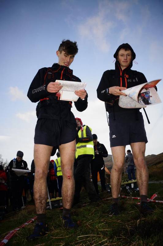 Tam and Ali with the maps at the start