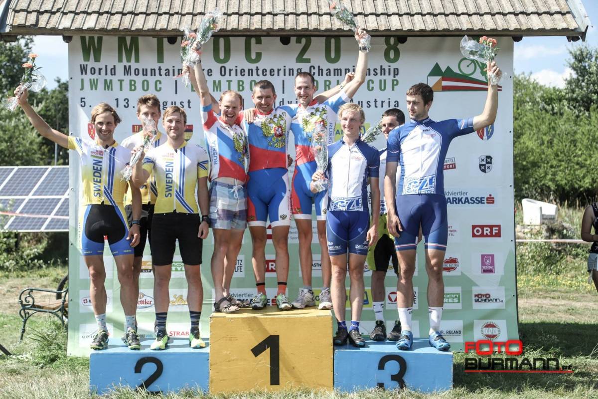 Men's Relay Podium (Photo by Foto Burman)