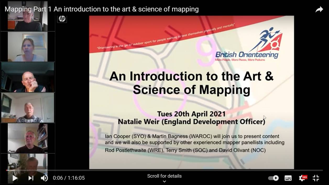 Print screen taken from the first session - Part 1: Mapping Webinar