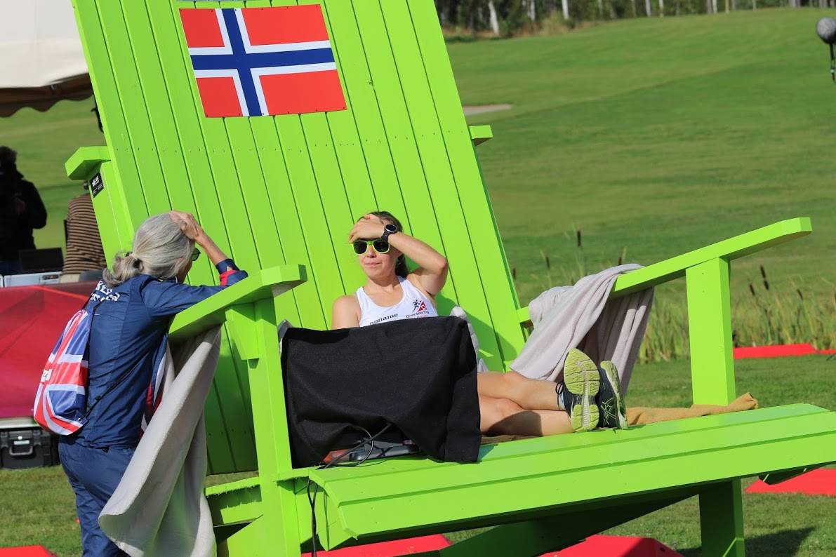 Jo Shepherd in the Leader's chair