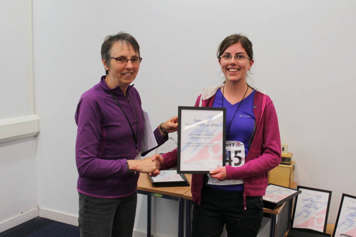 Cambridge University Orienteering Club of the Year