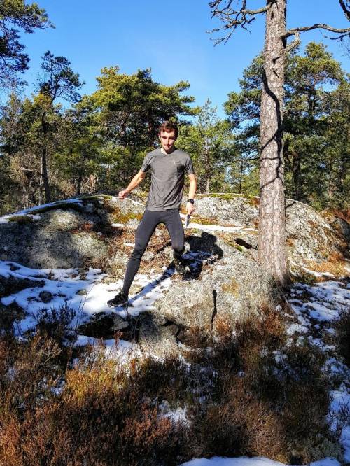 Hector Haines in training