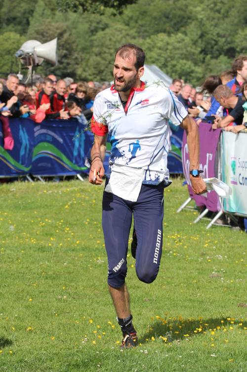 Thierry Guergiou competing in the Middle distance race at the World Orienteering Championships 2015