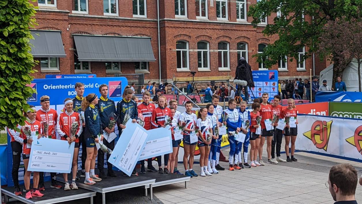 On the podium. Credit: Murray Strain