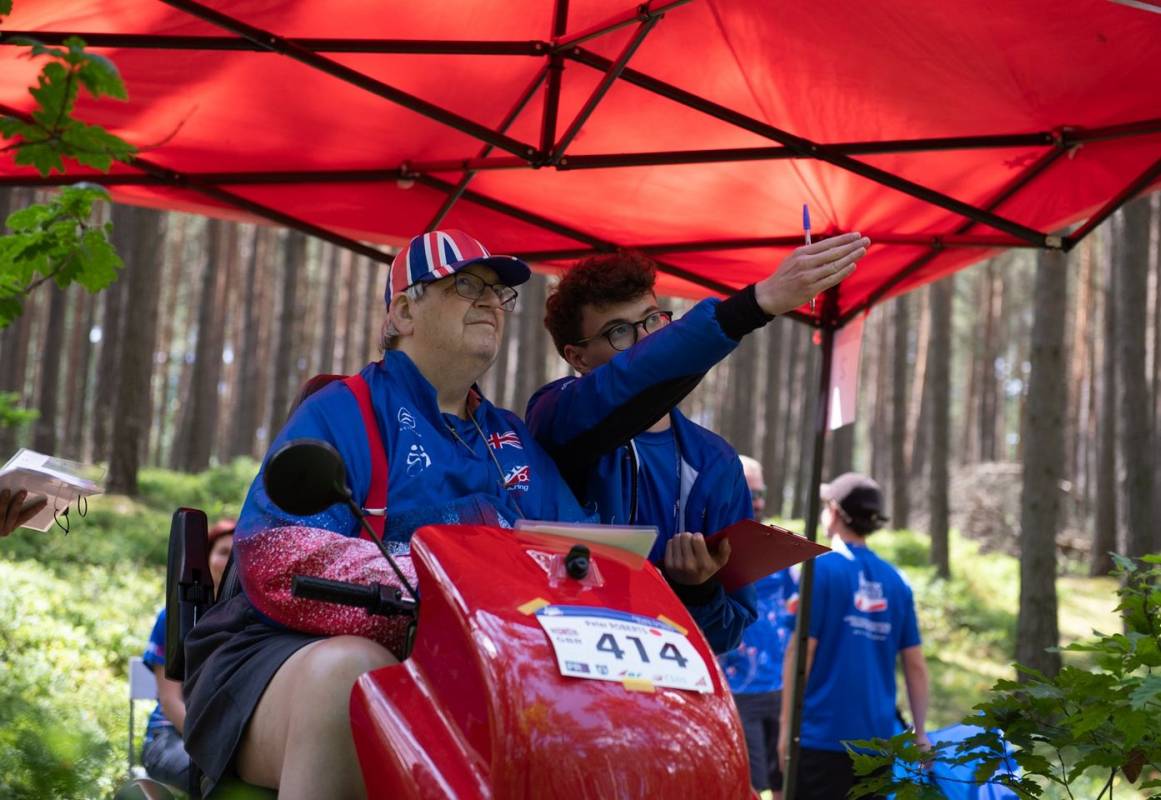Peter Roberts at a Timed Control on the PreO course