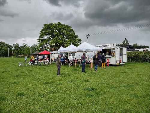 Orderly queue with Tom and Julie. Photo cred: John Dalton
