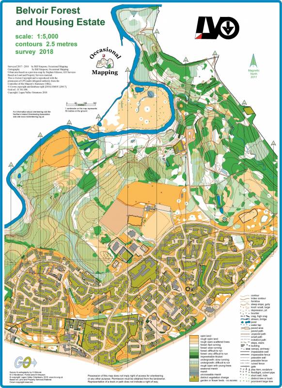 NI Champs Map, Belvoir Park Forest 2019