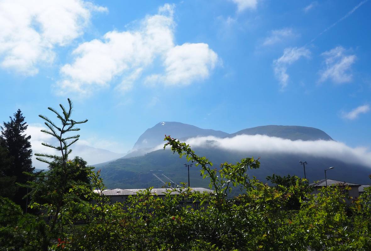 Ben Nevis and Lochaber Smelter from Fort William Day 2