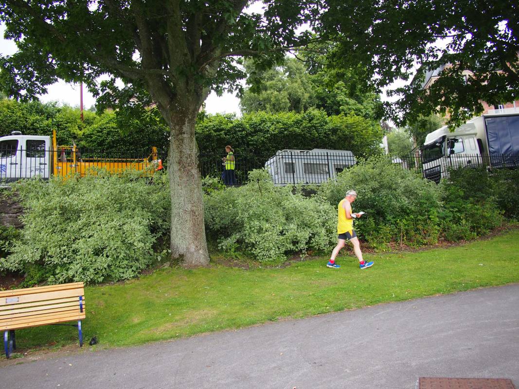 Competitor taking part