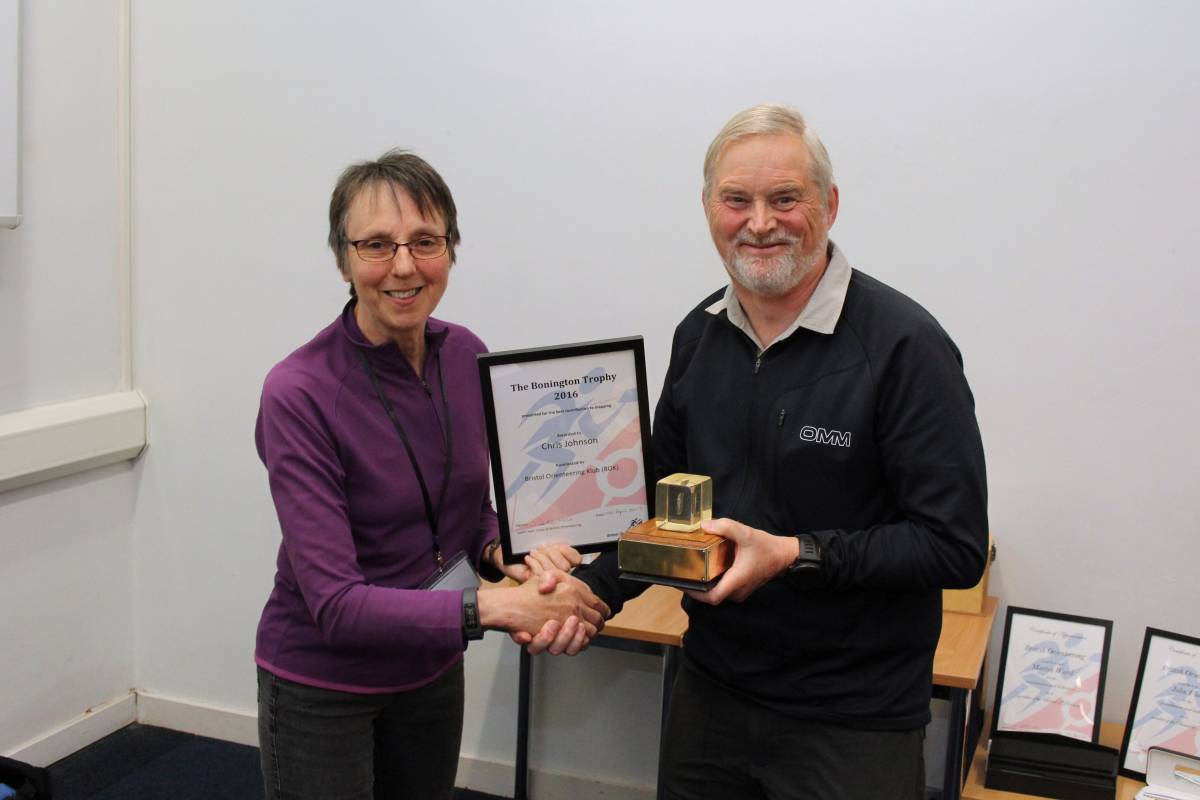 The Chris Bonington Trophy winner - Chris Johnson of BOK