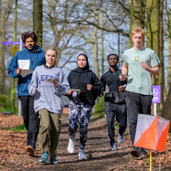 Young people orienteering
