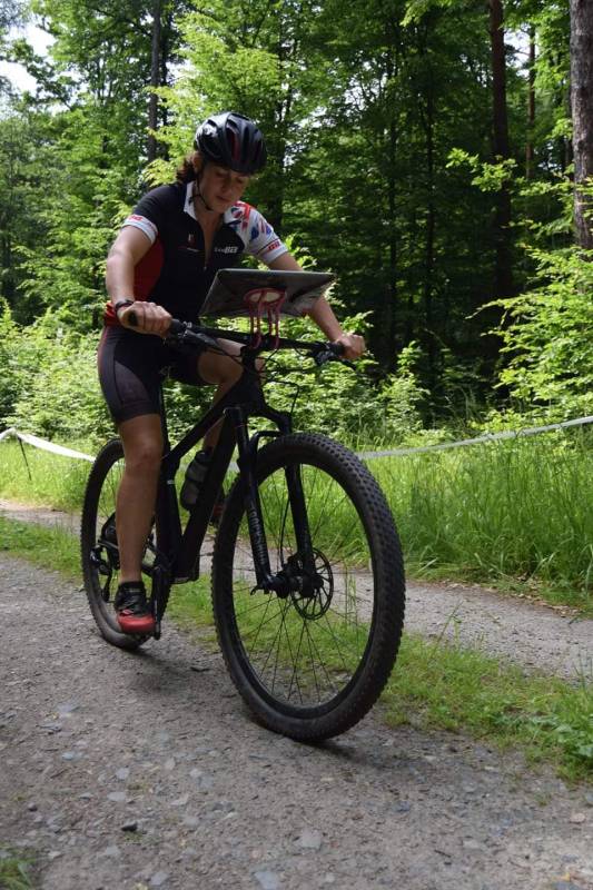 Clare Dallimore competing 