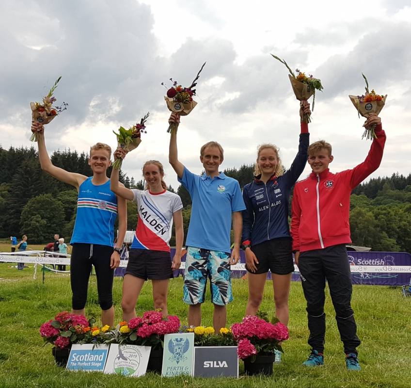 The elite podium, minus W21E winner Cat Taylor