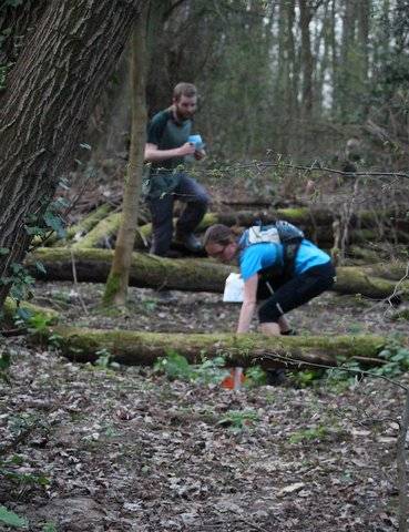 Helene Lecompte dibbing at a nice deep pit!