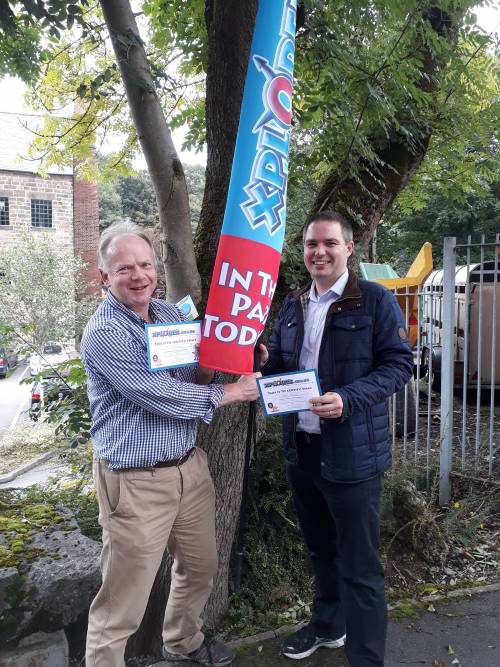 Peter and Phil got out orienteering to experience Xplorer on their first day