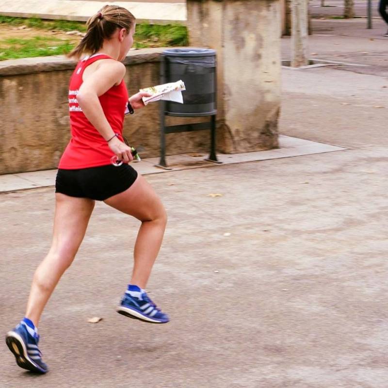 Charlotte Ward in training