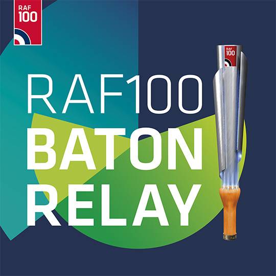 RAF100 Baton Relay Banner