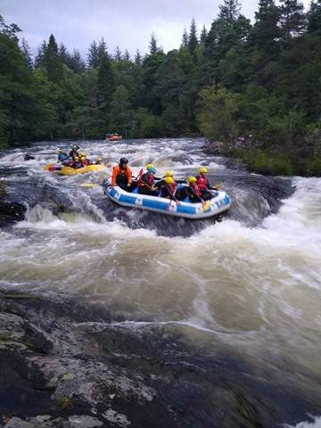 Rest day option 2: white-water rafting