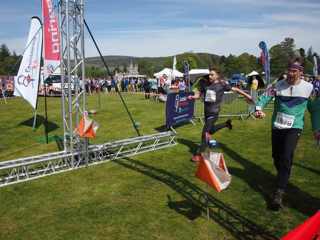Run in with the castle in the background