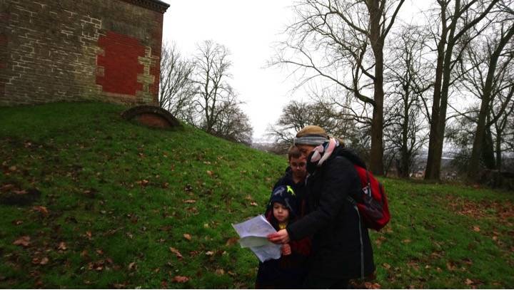 Family taking part in Beat the Street Orienteering