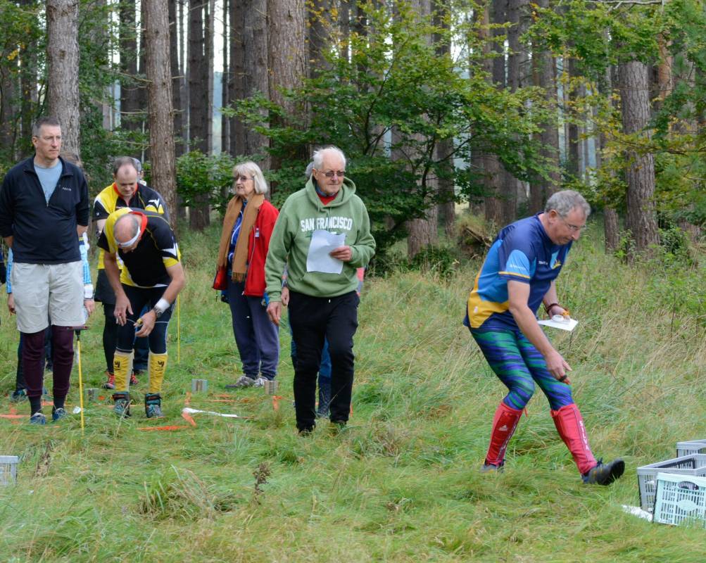 John and June overseeing the Start at a recent Kings Forest event  