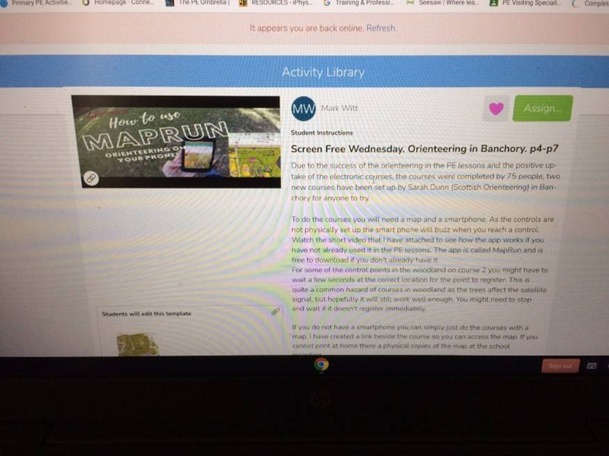 Home Schooling MapRun Challenge