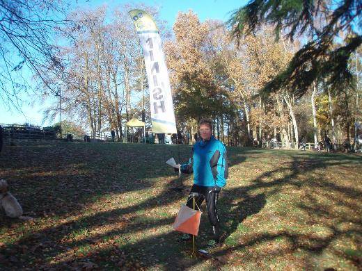 The last control at the end of her challenge