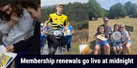 Membership renewals go live at midnight tonight
